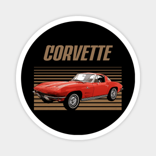 Chevrolet Corvette 1963 Awesome Automobile Magnet